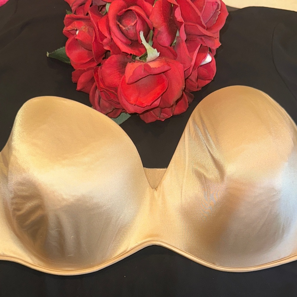 Cacique Smooth Strapless Convertible Bra in Nude Sz 44DDD